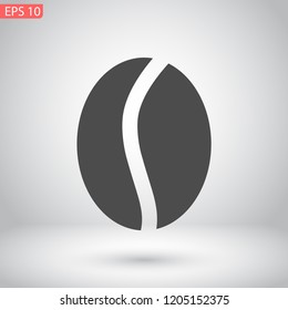 coffee grain vector icon 10 eps