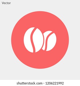 coffee grain vector icon 10 eps