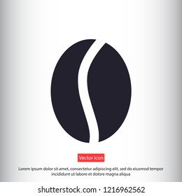 coffee grain vector icon 10 eps