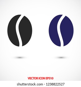 coffee grain vector icon 10 eps