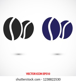 coffee grain vector icon 10 eps