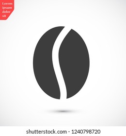 coffee grain vector icon 10 eps