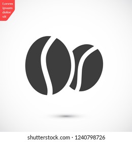 coffee grain vector icon 10 eps