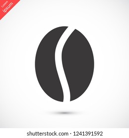 coffee grain vector icon 10 eps