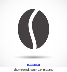 coffee grain vector icon 10 eps
