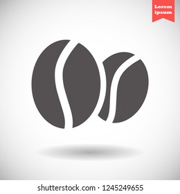 coffee grain vector icon 10 eps