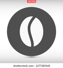 coffee grain vector icon 10 eps