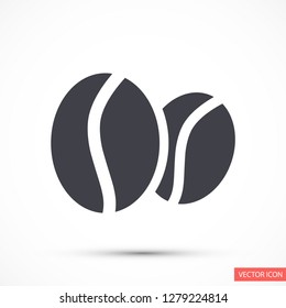 coffee grain vector icon 10 eps