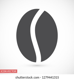 coffee grain vector icon 10 eps