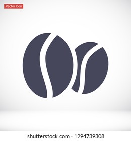 coffee grain vector icon 10 eps