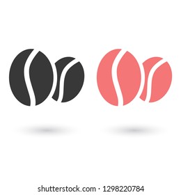 coffee grain vector icon 10 eps