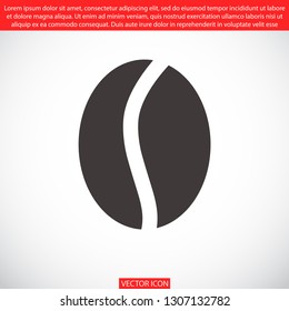coffee grain vector icon 10 eps