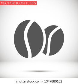 coffee grain vector icon 10 eps