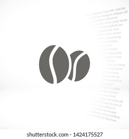 coffee grain vector icon 10 eps , Lorem ipsum Flat design
