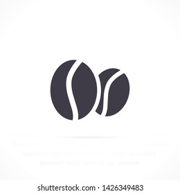 coffee grain vector icon 10 eps , Lorem ipsum Flat design