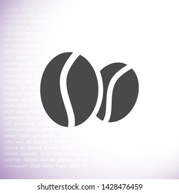 coffee grain vector icon 10 eps , Lorem ipsum Flat design