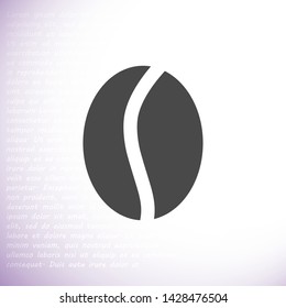 coffee grain vector icon 10 eps , Lorem ipsum Flat design