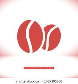 coffee grain vector icon 10 eps , Lorem ipsum Flat design