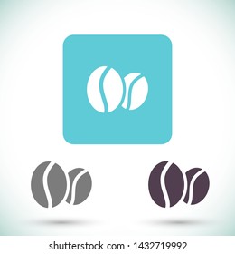 coffee grain vector icon 10 eps , Lorem ipsum Flat design