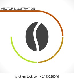 coffee grain vector icon 10 eps , Lorem ipsum Flat design