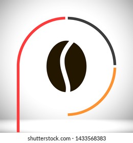 coffee grain vector icon 10 eps , Lorem ipsum Flat design