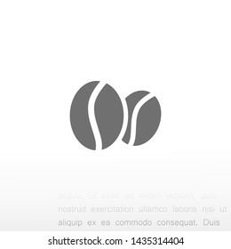 coffee grain vector icon 10 eps , Lorem ipsum Flat design
