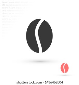 coffee grain vector icon 10 eps , Lorem ipsum Flat design