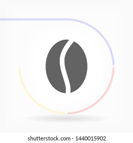 coffee grain vector icon 10 eps , Lorem ipsum Flat design