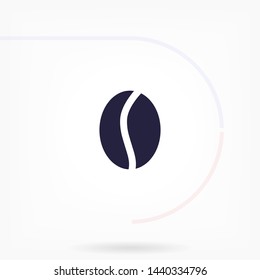 coffee grain vector icon 10 eps , Lorem ipsum Flat design