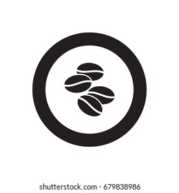 coffee grain vector icon