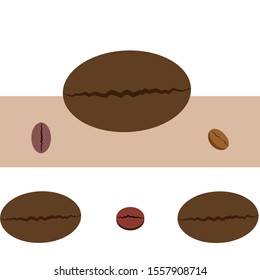 Coffee grains. Drinks menu for restaurant, vector background.
