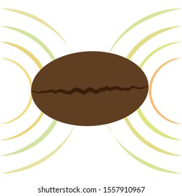 Coffee grains. Drinks menu for restaurant, vector background.