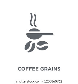 Coffee grains icon. Coffee grains design concept from Brazilian icons collection. Simple element vector illustration on white background.