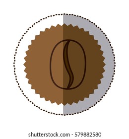 coffee grains icon image design, vector illustration