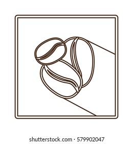 coffee grains icon image design, vector illustration