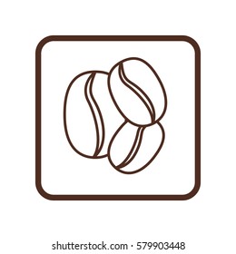 coffee grains icon image design, vector illustration