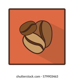 coffee grains icon image design, vector illustration