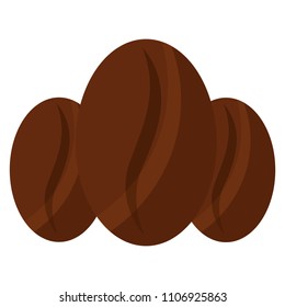 coffee grains isolated icon