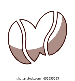 coffee grains isolated icon