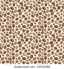 Coffee Grains Seamless Pattern