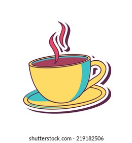 coffee graphic design , vector illustration