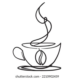 coffee graphic design vector illustration, art tattoo sketch, hand draw, print use