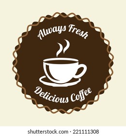 coffee graphic design , vector illustration