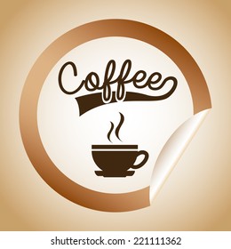 coffee graphic design , vector illustration