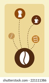 coffee graphic design , vector illustration