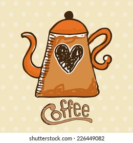 coffee graphic design , vector illustration