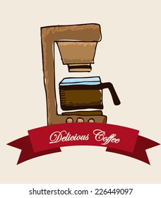 coffee graphic design , vector illustration