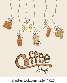 coffee graphic design , vector illustration