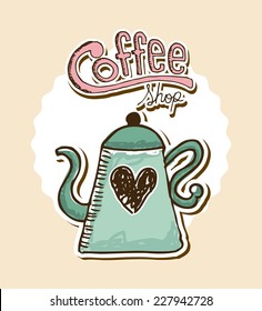 coffee graphic design , vector illustration