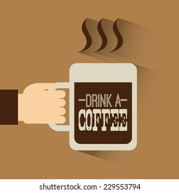 coffee graphic design , vector illustration